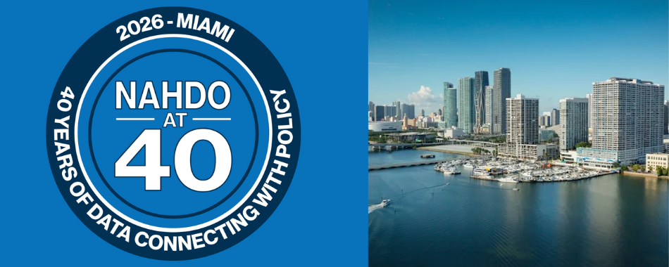 NAHDO 40th Anniversary Logo and Photo of Biscayne Bay